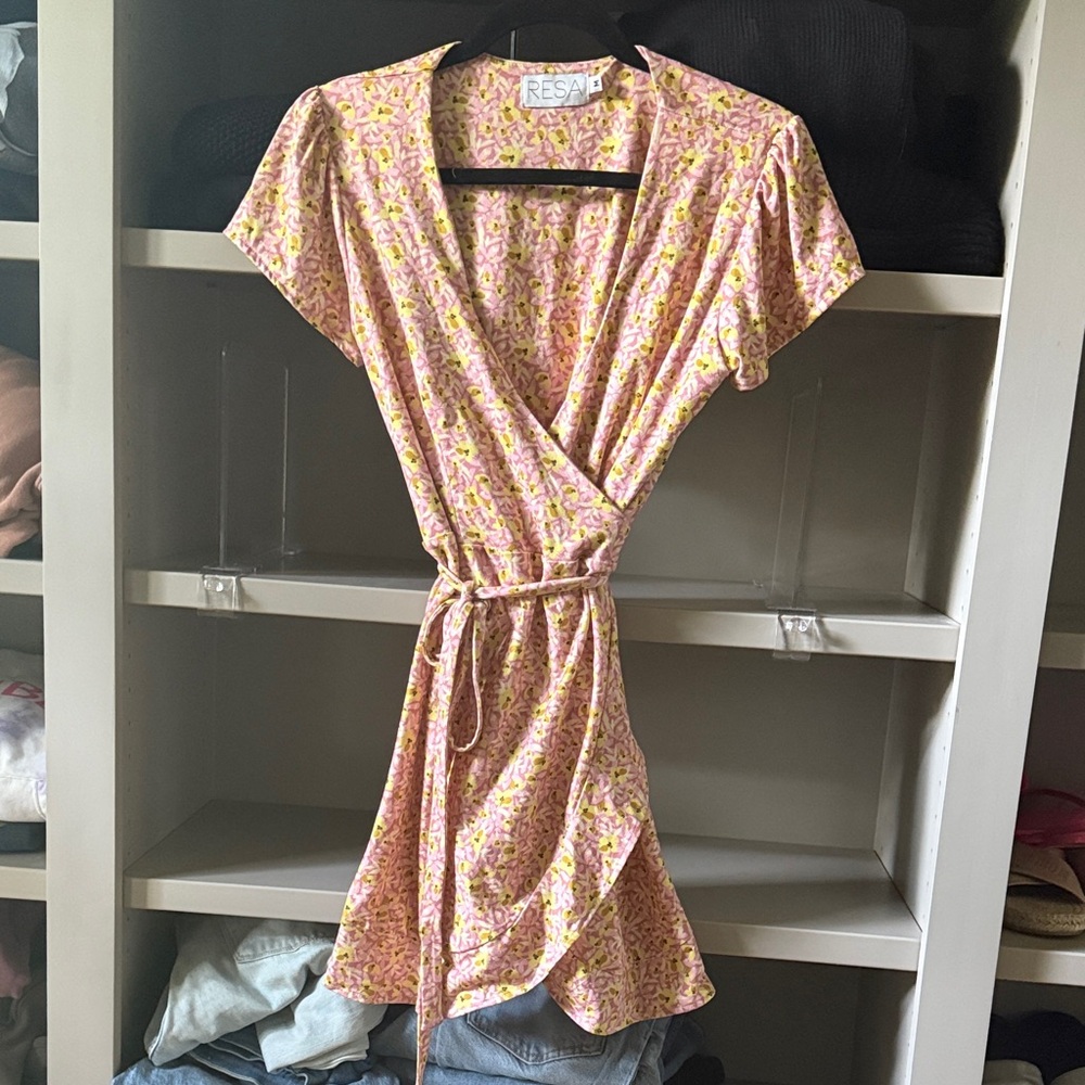 RESA Pink Floral Mini Dress